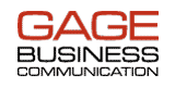 Gage Business Communication Logo